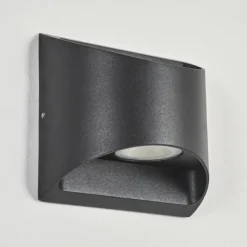 hofstein Applique murale d'extérieur Suriyaco LED Noir, 2 lumières