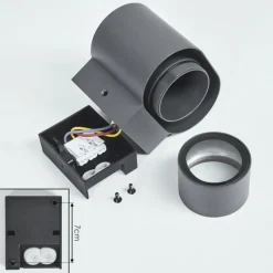 hofstein Applique murale d'extérieur Guampacha Anthracite, 1 lumière