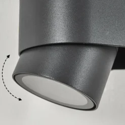 hofstein Applique murale d'extérieur Guampacha Anthracite, 2 lumières