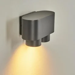 hofstein Applique murale d'extérieur Guampacha Anthracite, 2 lumières