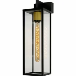 Luminaires Lucide Applique murale d'extérieur Lucide LAURENS Noir, 1 lumière