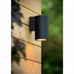 Luminaires Lucide Applique murale d'extérieur Lucide VOLANTIS Noir, 1 lumière