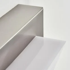 hofstein Applique murale d'extérieur Stearns LED Nickel mat, 1 lumière