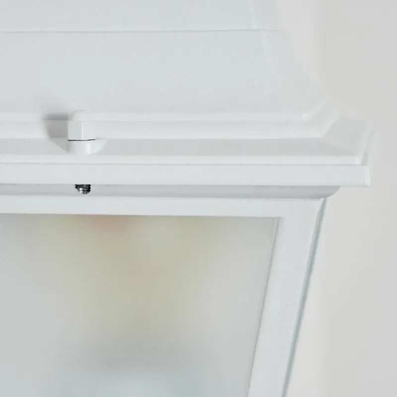 Luminaires Rustiques-hofstein Applique murale d'extérieur Naofe Blanc, 1 lumière