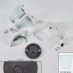 Luminaires Rustiques-hofstein Applique murale d'extérieur Naofe Blanc, 1 lumière