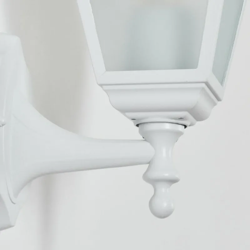 Luminaires Rustiques-hofstein Applique murale d'extérieur Naofe Blanc, 1 lumière