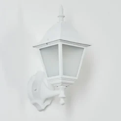 Luminaires Rustiques-hofstein Applique murale d'extérieur Naofe Blanc, 1 lumière