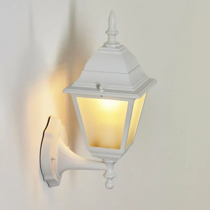 Luminaires Rustiques-hofstein Applique murale d'extérieur Naofe Blanc, 1 lumière