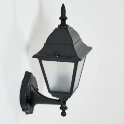 Luminaires Rustiques-hofstein Applique murale d'extérieur Naofe Noir, 1 lumière