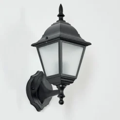 Luminaires Rustiques-hofstein Applique murale d'extérieur Naofe Noir, 1 lumière