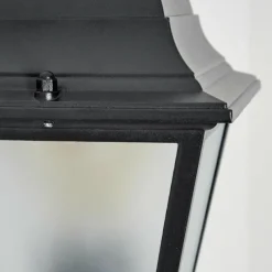 Luminaires Rustiques-hofstein Applique murale d'extérieur Naofe Noir, 1 lumière, Détecteur de mouvement