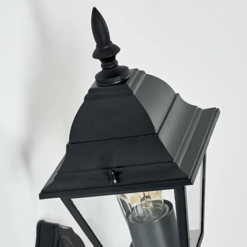 Luminaires Rustiques-hofstein Applique murale d'extérieur Naofe Noir, 1 lumière