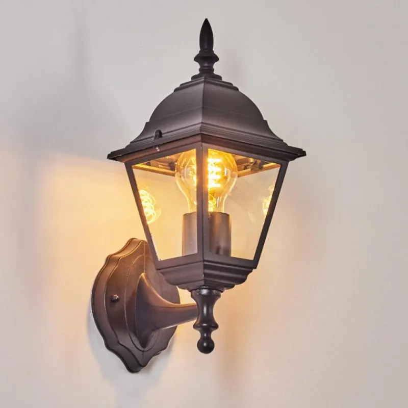 Luminaires Rustiques-hofstein Applique murale d'extérieur Naofe Noir, 1 lumière