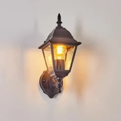 Luminaires Rustiques-hofstein Applique murale d'extérieur Naofe Noir, 1 lumière