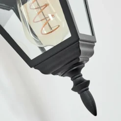 Luminaires Rustiques-hofstein Applique murale d'extérieur Naofe Noir, 1 lumière