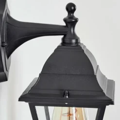 Luminaires Rustiques-hofstein Applique murale d'extérieur Naofe Noir, 1 lumière