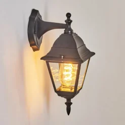 Luminaires Rustiques-hofstein Applique murale d'extérieur Naofe Noir, 1 lumière