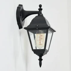 Luminaires Rustiques-hofstein Applique murale d'extérieur Naofe Noir, 1 lumière