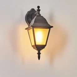 Luminaires Rustiques-hofstein Applique murale d'extérieur Naofe Noir, 1 lumière