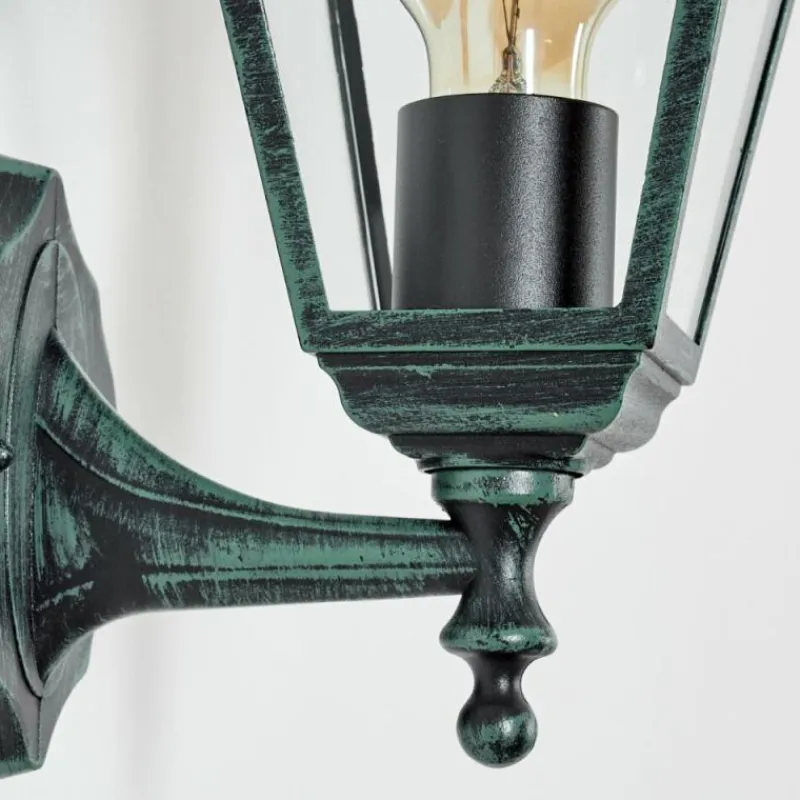 Luminaires Rustiques-hofstein Applique murale d'extérieur Naofe Vert, Noir, 1 lumière