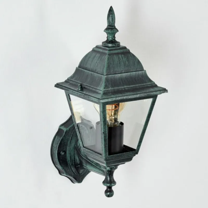 Luminaires Rustiques-hofstein Applique murale d'extérieur Naofe Vert, Noir, 1 lumière