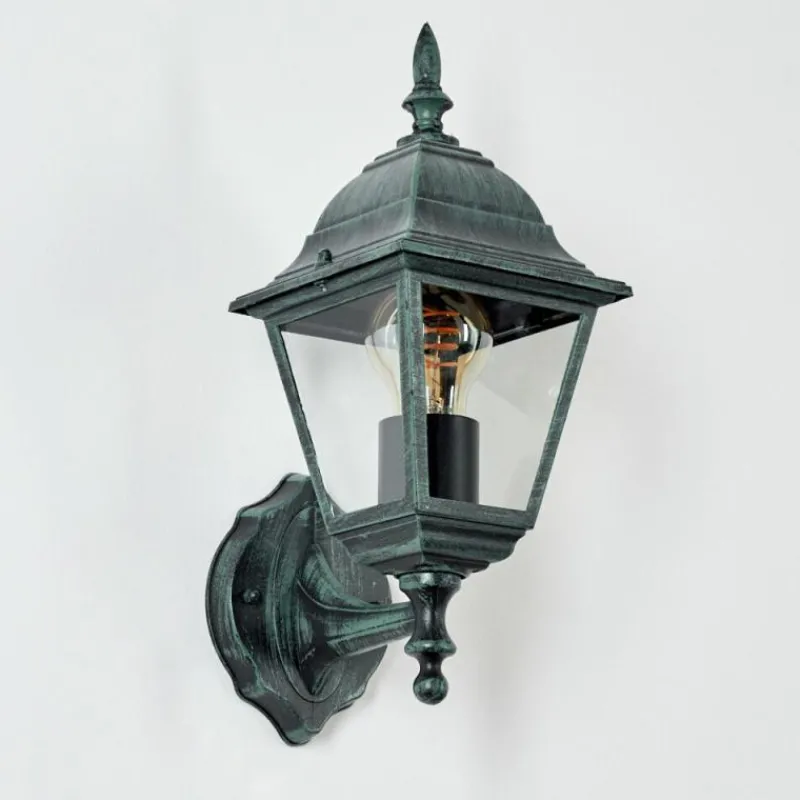 Luminaires Rustiques-hofstein Applique murale d'extérieur Naofe Vert, Noir, 1 lumière