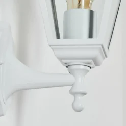 Luminaires Rustiques-hofstein Applique murale d'extérieur Naofe Blanc, 1 lumière