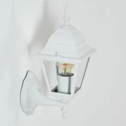 Luminaires Rustiques-hofstein Applique murale d'extérieur Naofe Blanc, 1 lumière