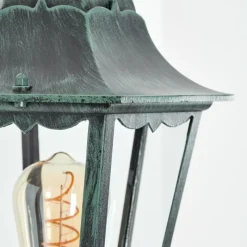 Luminaires Rustiques-hofstein Applique murale d'extérieur Hongkong Vert, Noir, 1 lumière