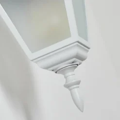 Luminaires Rustiques-hofstein Applique murale d'extérieur Naofe Blanc, 1 lumière