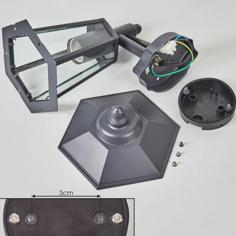 hofstein Applique murale d'extérieur Moskau Anthracite, 1 lumière