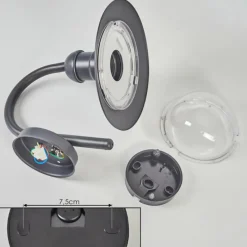 hofstein Applique murale d'extérieur Elima Anthracite, 1 lumière