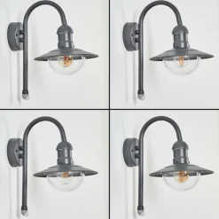 hofstein Applique murale d'extérieur Elima Anthracite, 1 lumière, Détecteur de mouvement