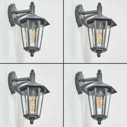 hofstein Applique murale d'extérieur Moskau Anthracite, 1 lumière