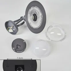 hofstein Applique murale d'extérieur Broni Anthracite, 1 lumière