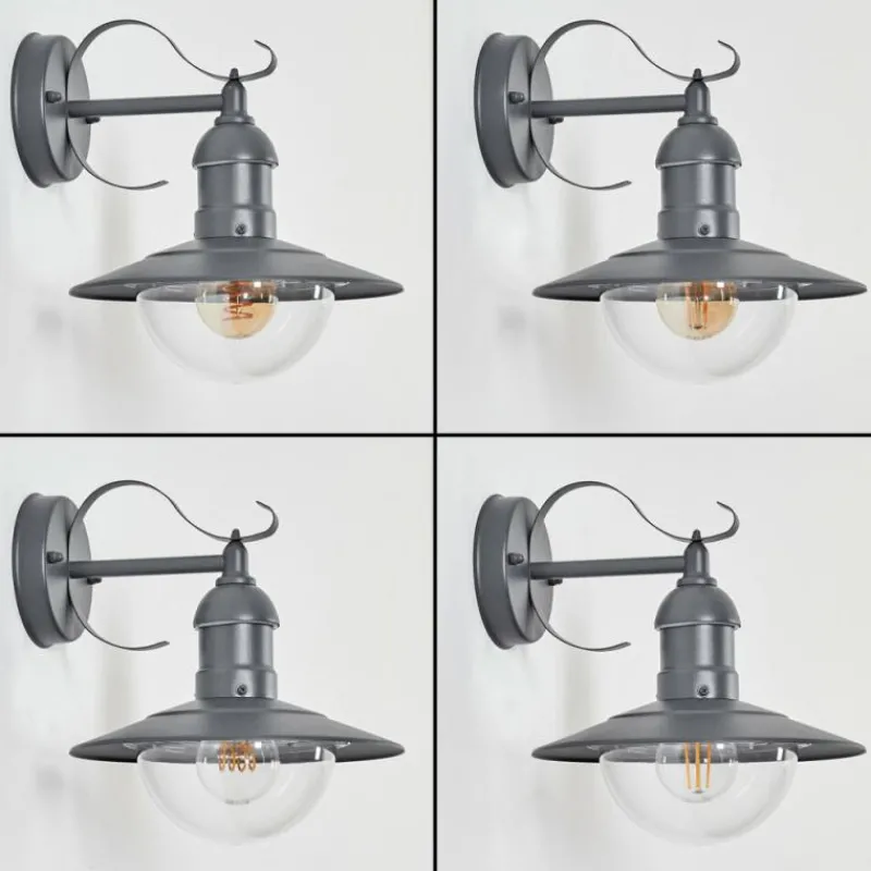 hofstein Applique murale d'extérieur Broni Anthracite, 1 lumière