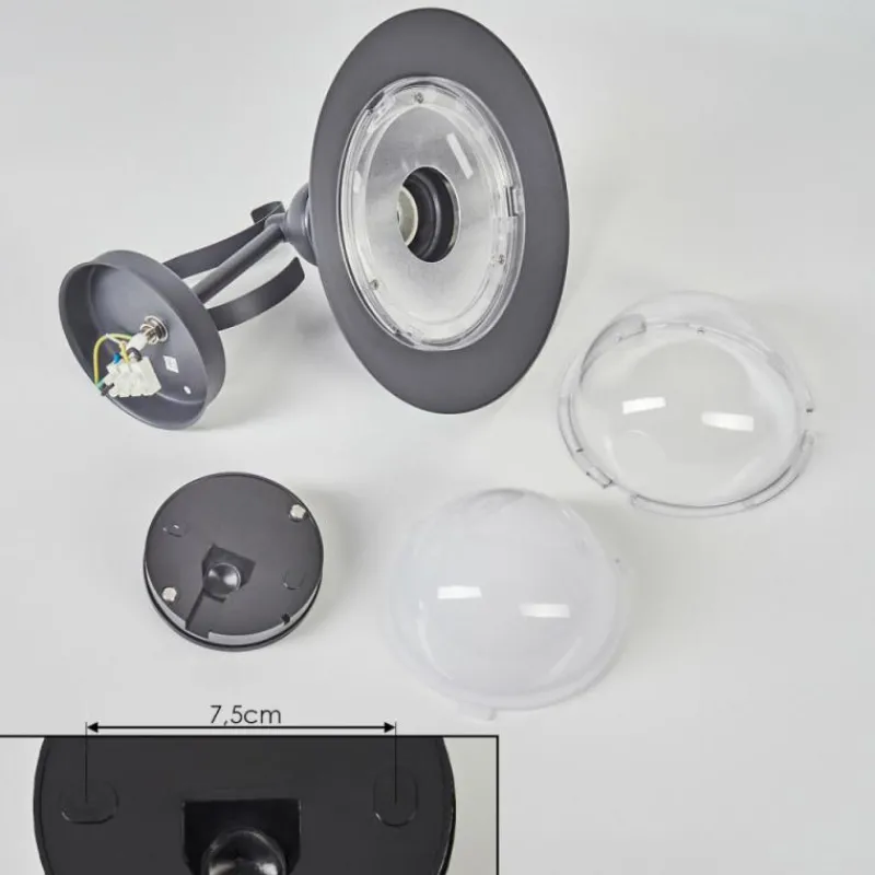 hofstein Applique murale d'extérieur Broni Anthracite, 1 lumière