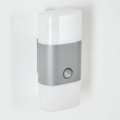 hofstein Applique murale d'extérieur Belerda LED Gris, 2 lumières, Détecteur de mouvement
