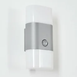 hofstein Applique murale d'extérieur Belerda LED Gris, 2 lumières, Détecteur de mouvement