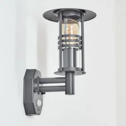 hofstein Applique murale d'extérieur Forli Anthracite, 1 lumière, Détecteur de mouvement