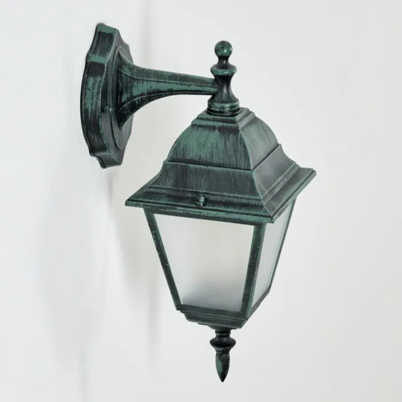 Luminaires Rustiques-hofstein Applique murale d'extérieur Naofe Vert, Noir, 1 lumière