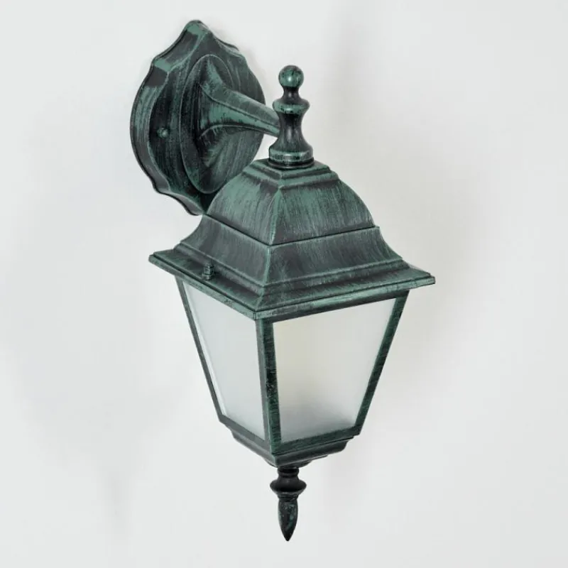 Luminaires Rustiques-hofstein Applique murale d'extérieur Naofe Vert, Noir, 1 lumière