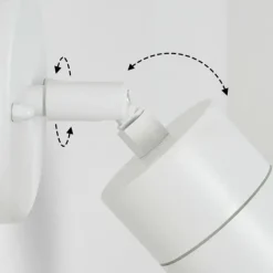 hofstein Applique murale d'extérieur Aketohoin LED Blanc, 1 lumière