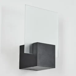 hofstein Applique murale d'extérieur Aasbo LED Noir, 1 lumière