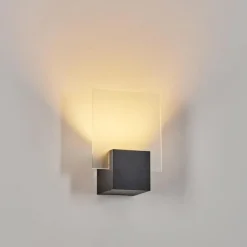 hofstein Applique murale d'extérieur Aasbo LED Noir, 1 lumière