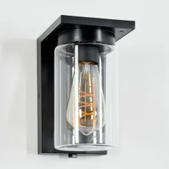 hofstein Applique murale d'extérieur Foley Noir, 1 lumière