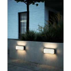 Luminaires Nordlux Applique murale d'extérieur Nordlux FLUCTUS Noir, 2 lumières