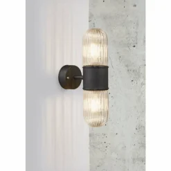 Luminaires Nordlux Applique murale d'extérieur Nordlux KONYO Noir, 2 lumières