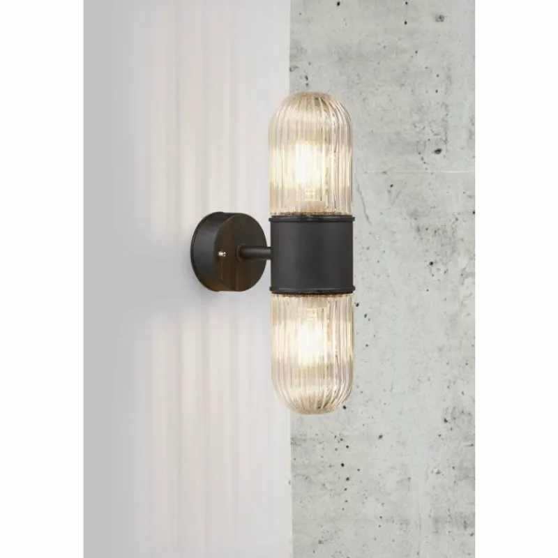 Luminaires Nordlux Applique murale d'extérieur Nordlux KONYO Noir, 2 lumières