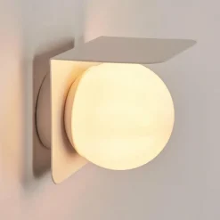 hofstein Applique murale d'extérieur Wimmis Blanc, 1 lumière